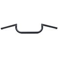 Krator Krator JBM-004-B 0.87 in. Motorcycle Handlebar Steel Cafe Racer Clubman Style Bobber Custom; Black JBM-004-B